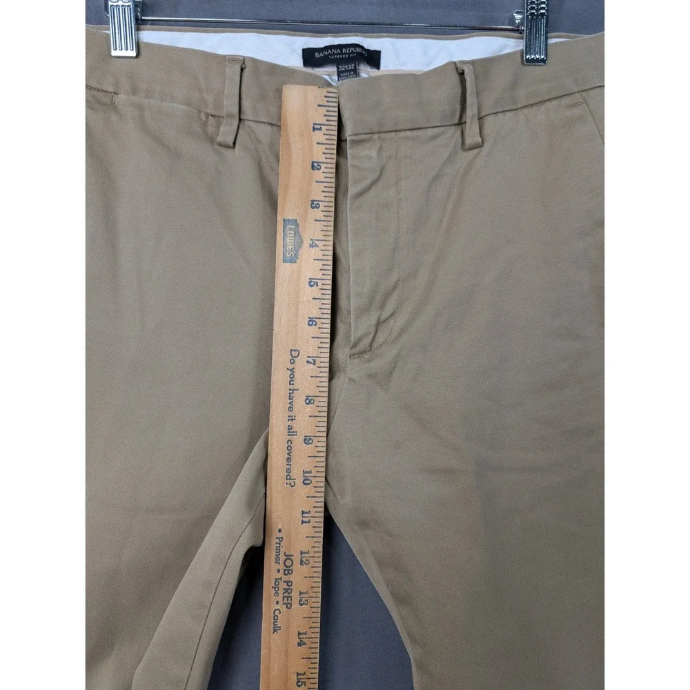 Banana Republic Mens Tapered Fit Chino Pants 32x32 Airforce Khaki 876745-00